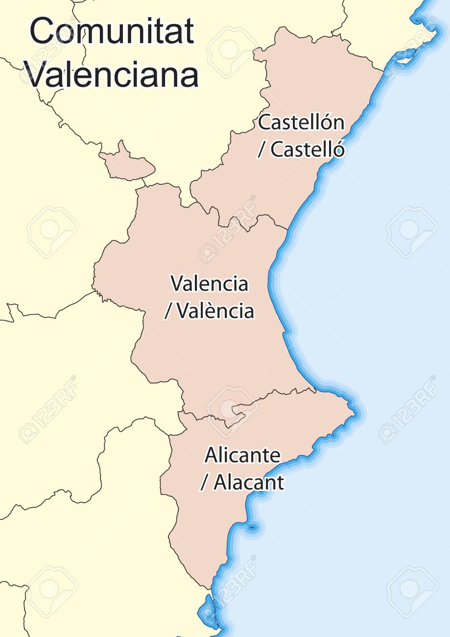 Mapa Comunidad Valenciana