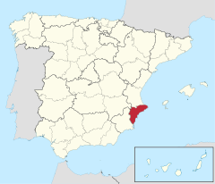 mapa de Alicante